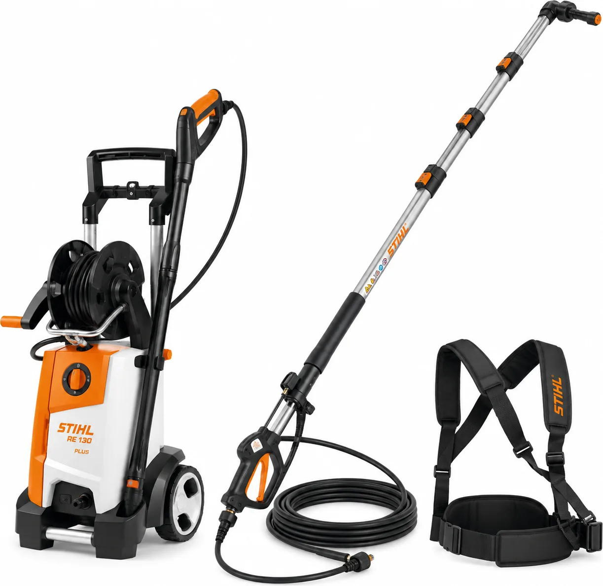 Teleskoop püstol/vars STIHL + kõrgsurvepesur RE 130 PLUS